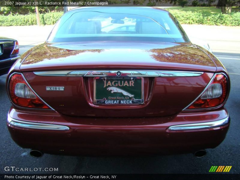 Radiance Red Metallic / Champagne 2007 Jaguar XJ XJ8 L