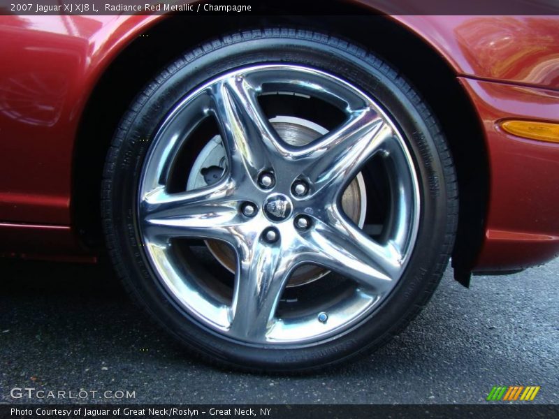 Radiance Red Metallic / Champagne 2007 Jaguar XJ XJ8 L