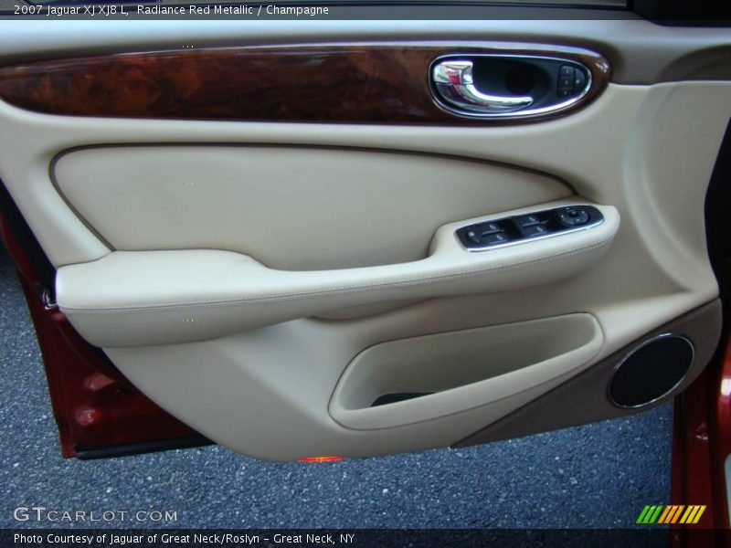Radiance Red Metallic / Champagne 2007 Jaguar XJ XJ8 L