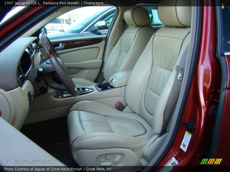 Radiance Red Metallic / Champagne 2007 Jaguar XJ XJ8 L