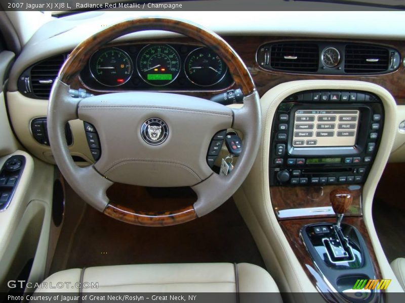 Radiance Red Metallic / Champagne 2007 Jaguar XJ XJ8 L