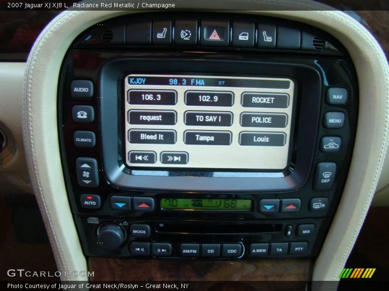 Radiance Red Metallic / Champagne 2007 Jaguar XJ XJ8 L