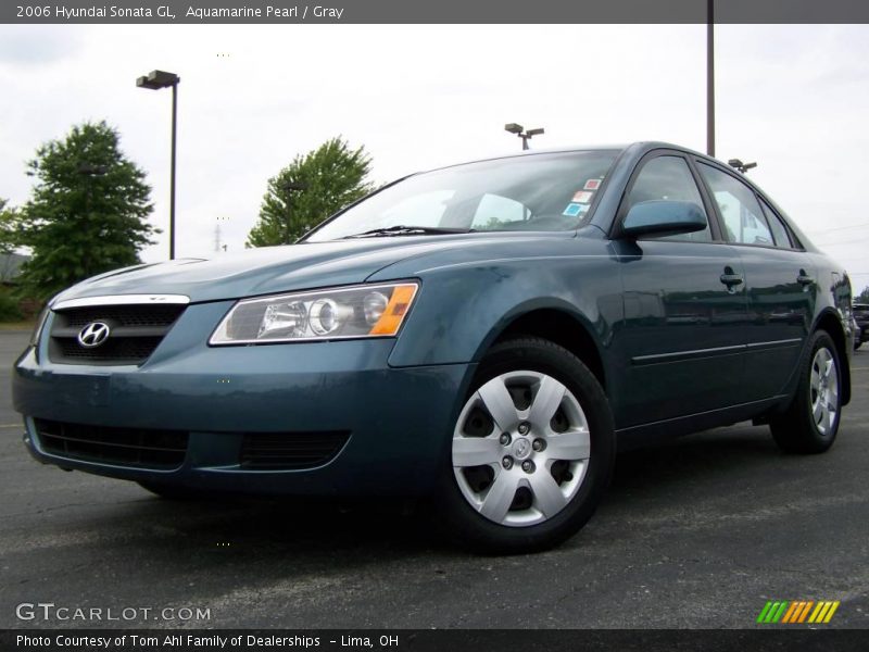 Aquamarine Pearl / Gray 2006 Hyundai Sonata GL