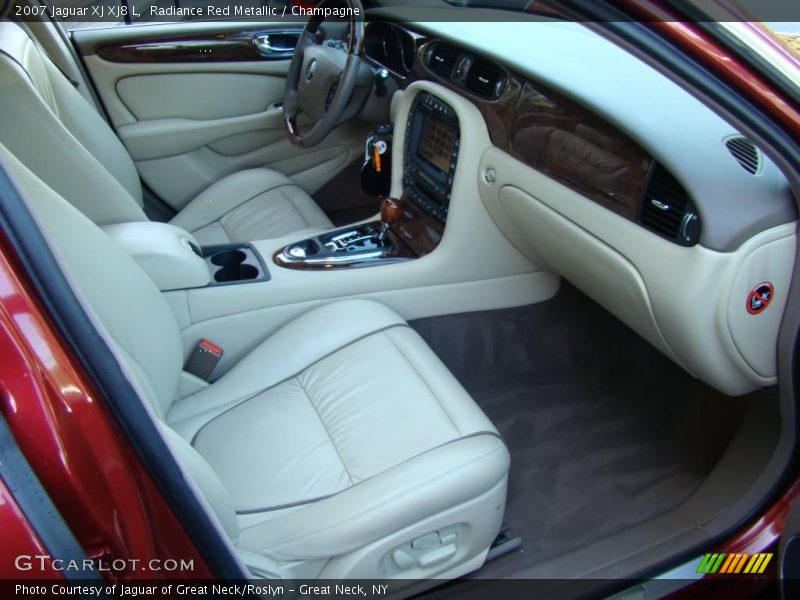 Radiance Red Metallic / Champagne 2007 Jaguar XJ XJ8 L