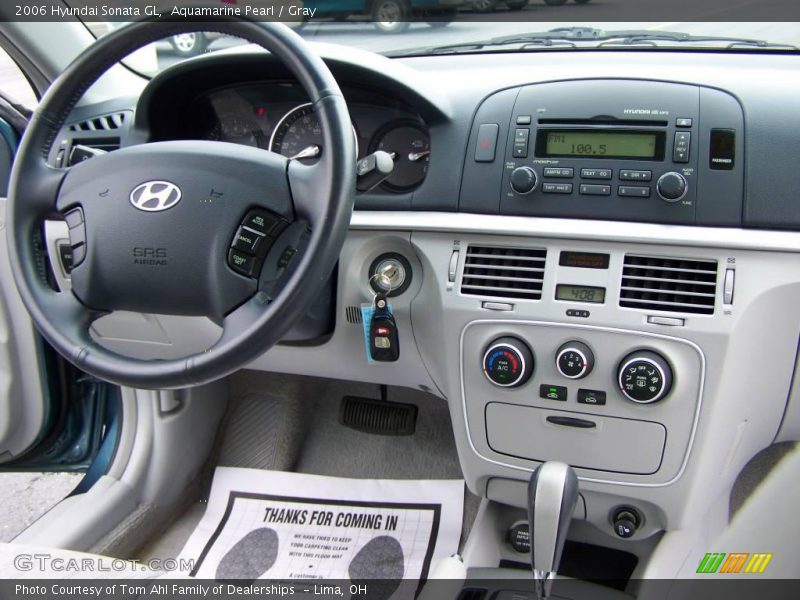 Aquamarine Pearl / Gray 2006 Hyundai Sonata GL
