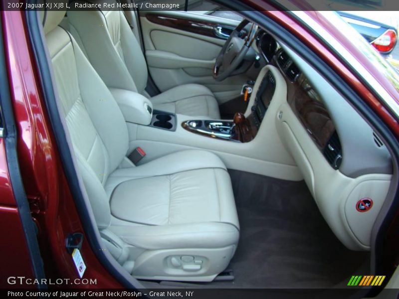 Radiance Red Metallic / Champagne 2007 Jaguar XJ XJ8 L