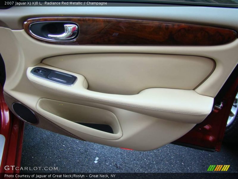 Radiance Red Metallic / Champagne 2007 Jaguar XJ XJ8 L