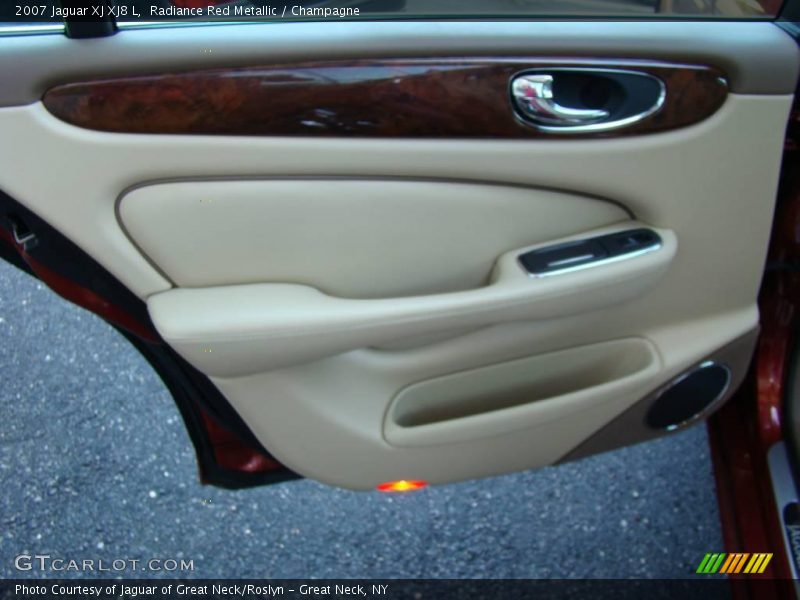 Radiance Red Metallic / Champagne 2007 Jaguar XJ XJ8 L