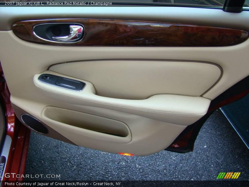 Radiance Red Metallic / Champagne 2007 Jaguar XJ XJ8 L
