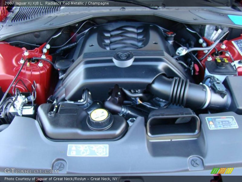 Radiance Red Metallic / Champagne 2007 Jaguar XJ XJ8 L