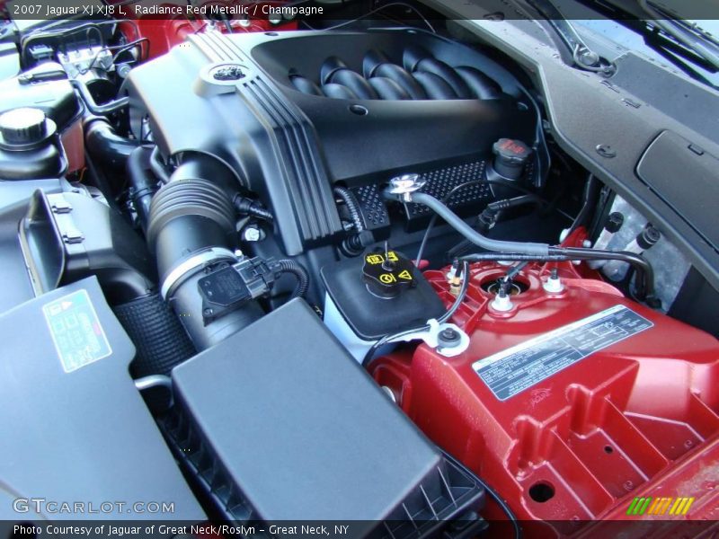 Radiance Red Metallic / Champagne 2007 Jaguar XJ XJ8 L