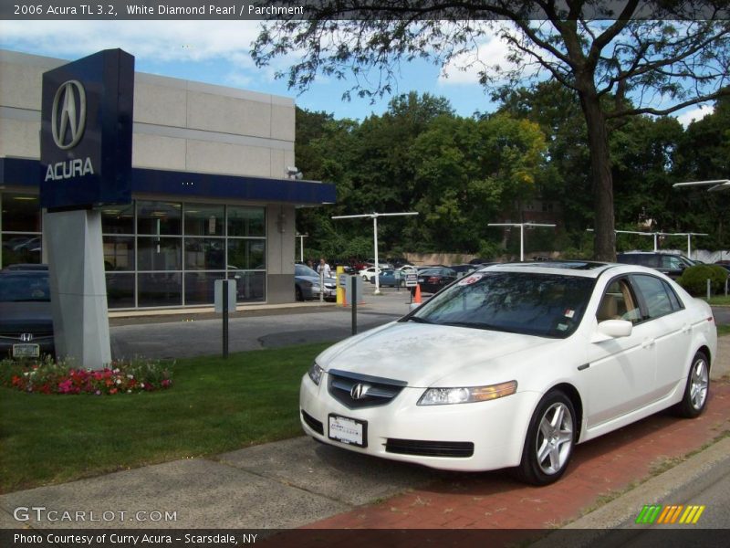 White Diamond Pearl / Parchment 2006 Acura TL 3.2