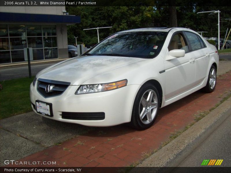 White Diamond Pearl / Parchment 2006 Acura TL 3.2