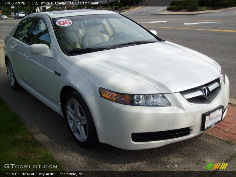 White Diamond Pearl / Parchment 2006 Acura TL 3.2