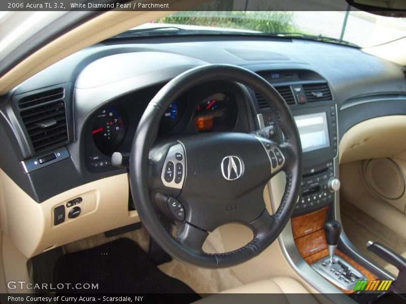 White Diamond Pearl / Parchment 2006 Acura TL 3.2