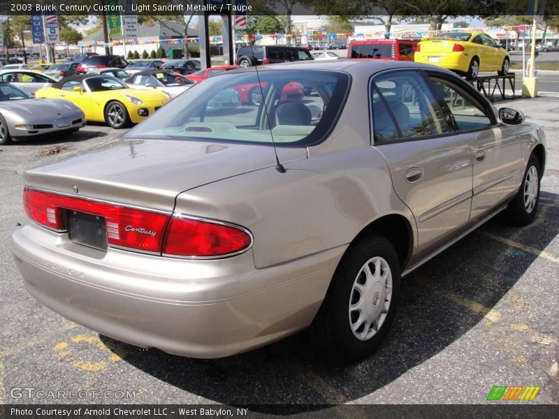 Light Sandrift Metallic / Taupe 2003 Buick Century Custom