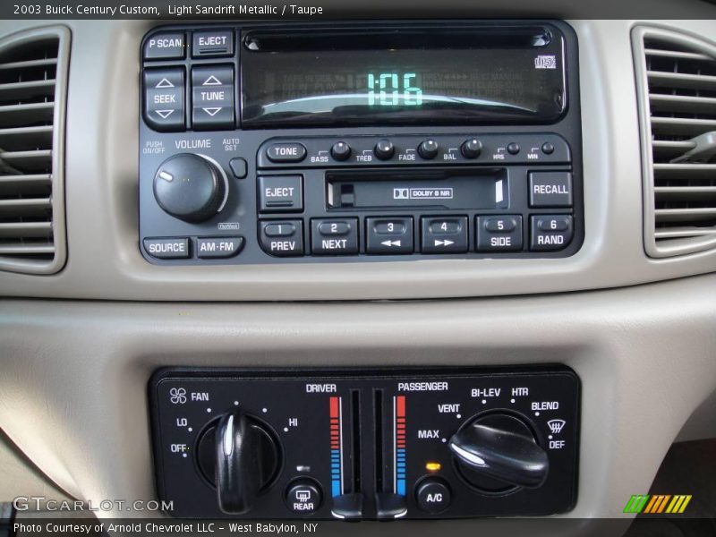 Light Sandrift Metallic / Taupe 2003 Buick Century Custom