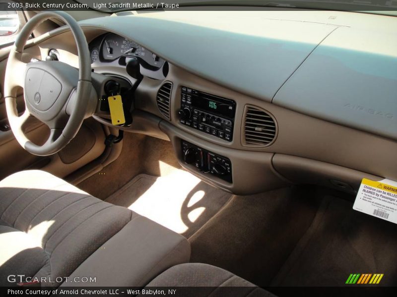 Light Sandrift Metallic / Taupe 2003 Buick Century Custom