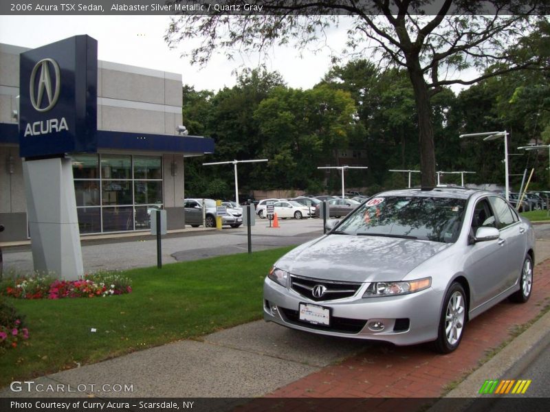 Alabaster Silver Metallic / Quartz Gray 2006 Acura TSX Sedan
