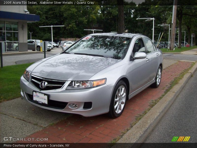 Alabaster Silver Metallic / Quartz Gray 2006 Acura TSX Sedan