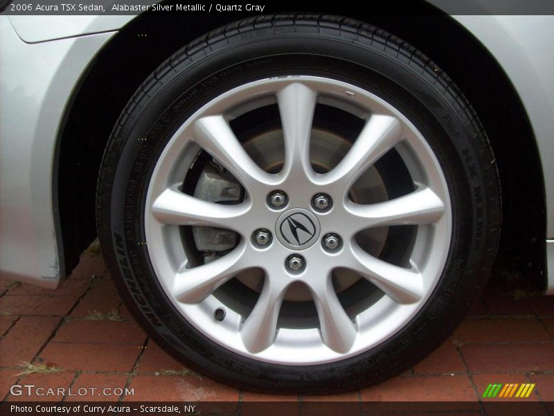 Alabaster Silver Metallic / Quartz Gray 2006 Acura TSX Sedan