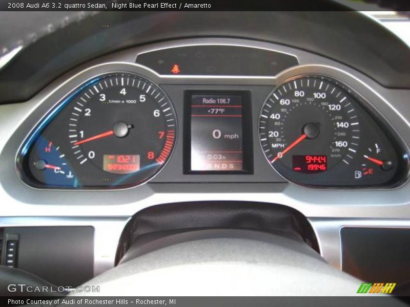 Night Blue Pearl Effect / Amaretto 2008 Audi A6 3.2 quattro Sedan