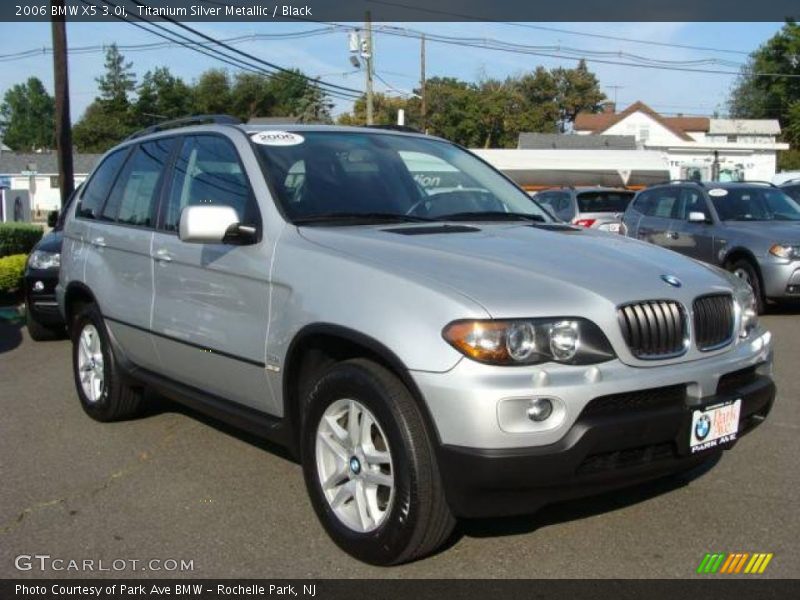Titanium Silver Metallic / Black 2006 BMW X5 3.0i