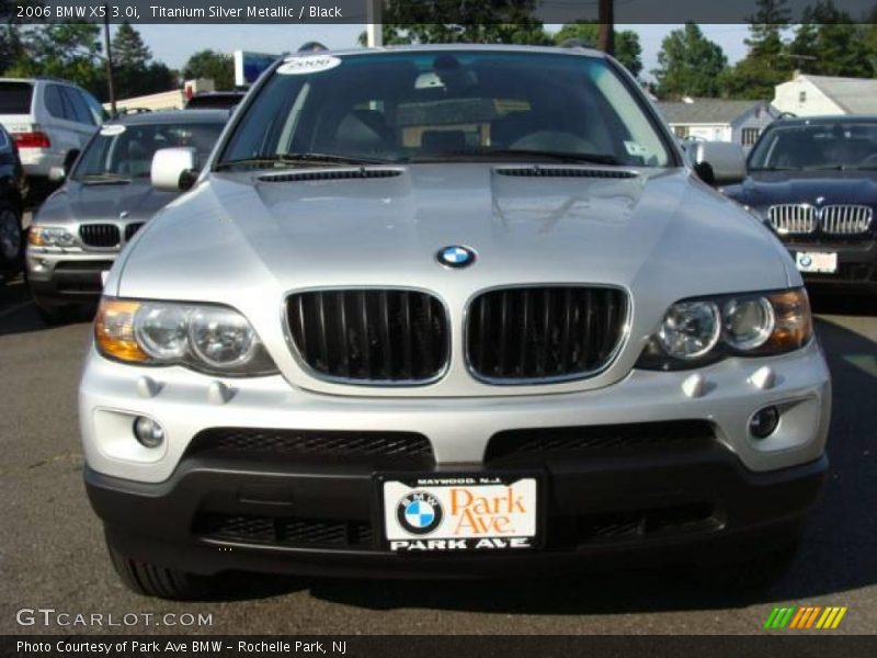 Titanium Silver Metallic / Black 2006 BMW X5 3.0i