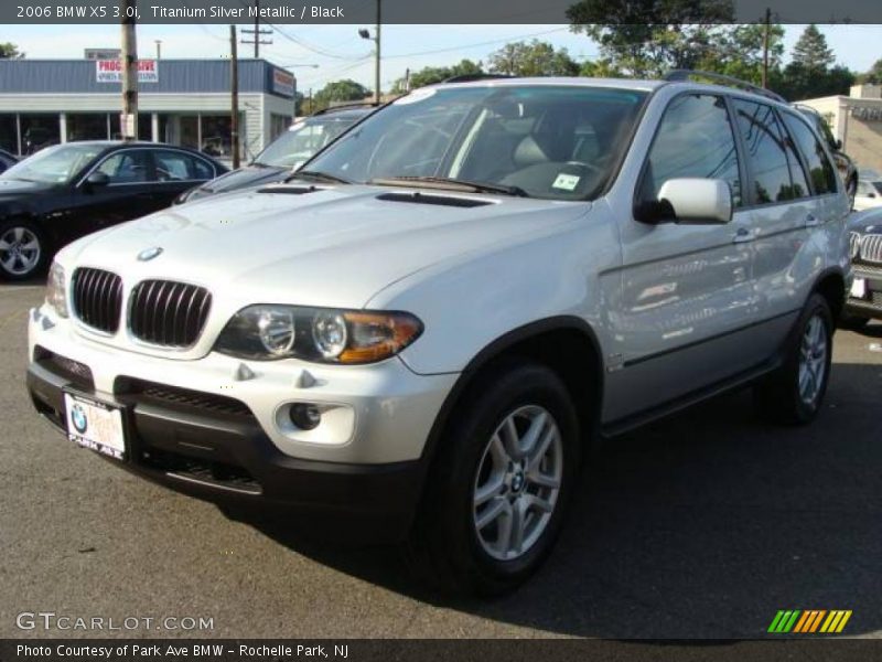 Titanium Silver Metallic / Black 2006 BMW X5 3.0i