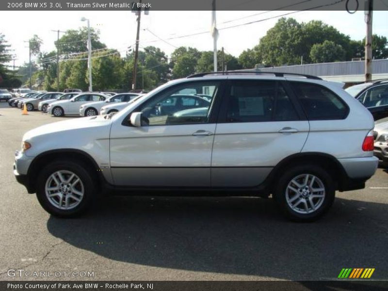 Titanium Silver Metallic / Black 2006 BMW X5 3.0i
