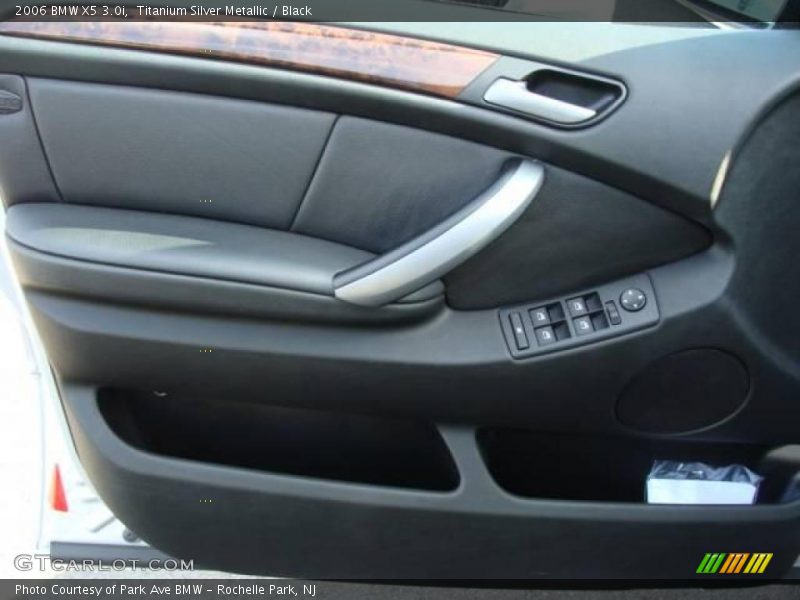 Titanium Silver Metallic / Black 2006 BMW X5 3.0i