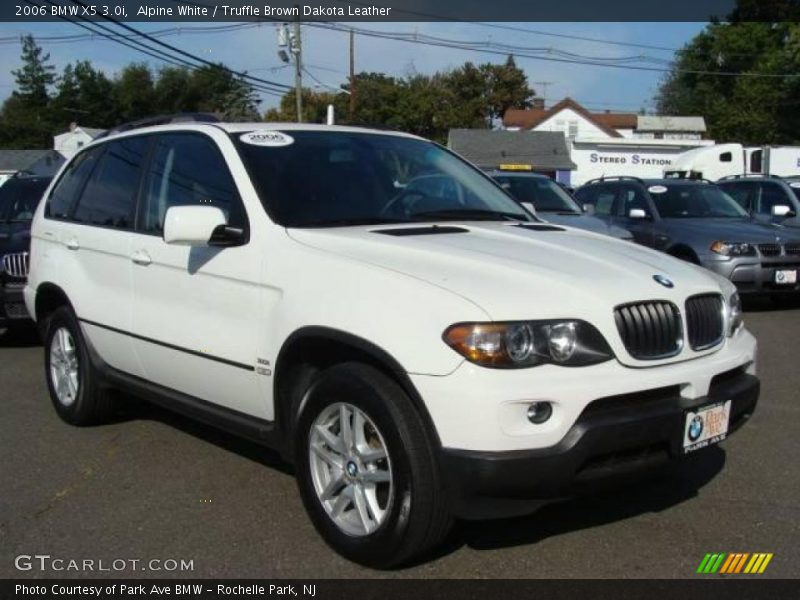 Alpine White / Truffle Brown Dakota Leather 2006 BMW X5 3.0i