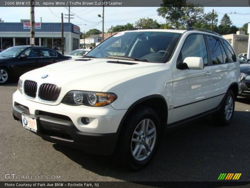 Alpine White / Truffle Brown Dakota Leather 2006 BMW X5 3.0i
