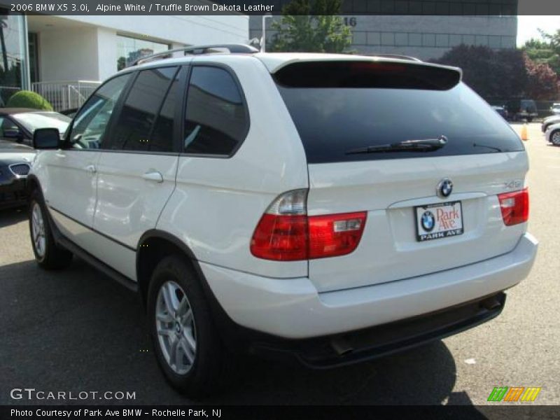 Alpine White / Truffle Brown Dakota Leather 2006 BMW X5 3.0i