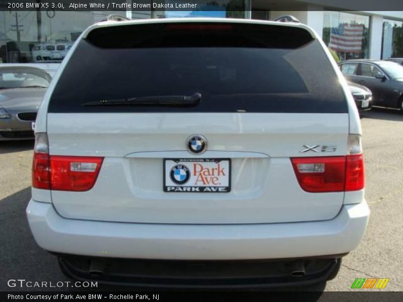 Alpine White / Truffle Brown Dakota Leather 2006 BMW X5 3.0i