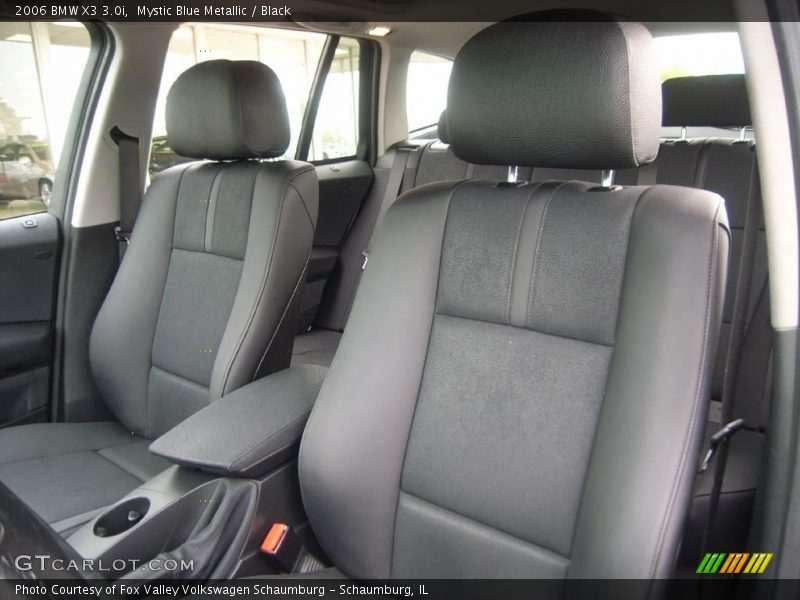 Mystic Blue Metallic / Black 2006 BMW X3 3.0i