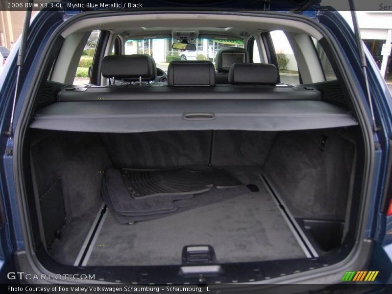 Mystic Blue Metallic / Black 2006 BMW X3 3.0i