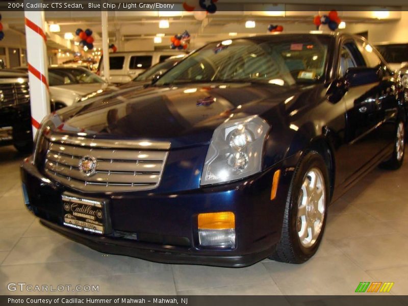 Blue Chip / Light Gray/Ebony 2004 Cadillac CTS Sedan