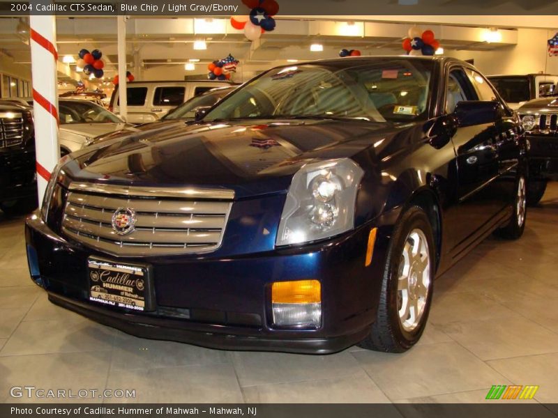 Blue Chip / Light Gray/Ebony 2004 Cadillac CTS Sedan