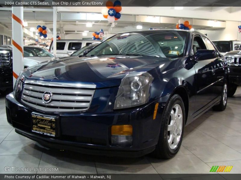 Blue Chip / Light Gray/Ebony 2004 Cadillac CTS Sedan