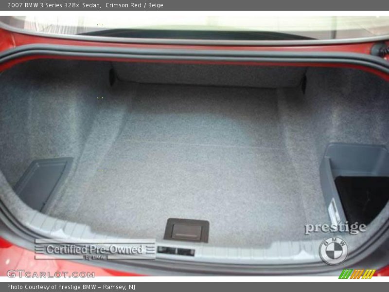 Crimson Red / Beige 2007 BMW 3 Series 328xi Sedan