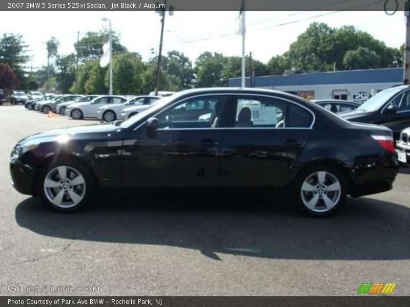 Jet Black / Auburn 2007 BMW 5 Series 525xi Sedan