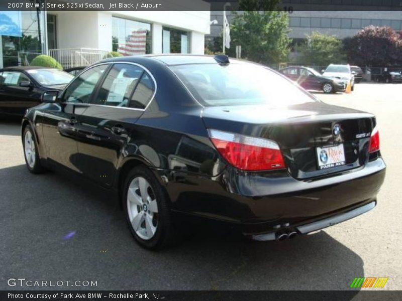 Jet Black / Auburn 2007 BMW 5 Series 525xi Sedan