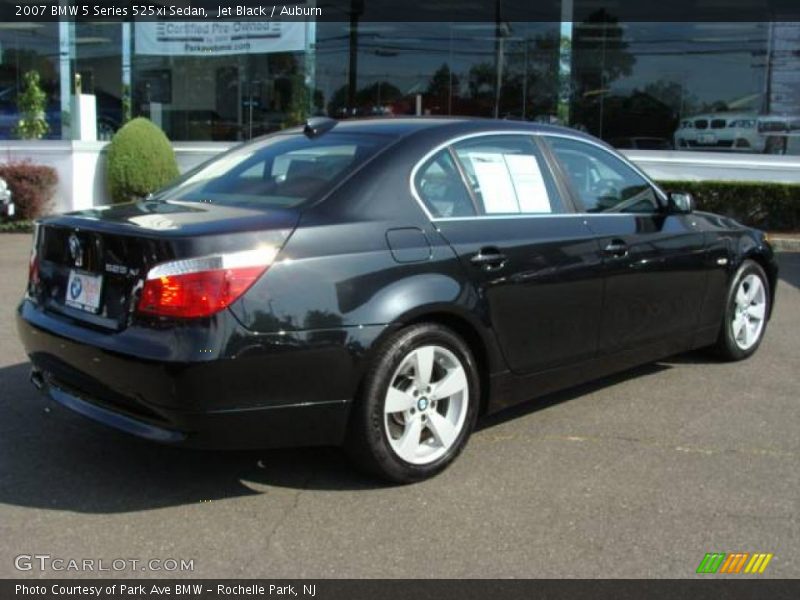 Jet Black / Auburn 2007 BMW 5 Series 525xi Sedan
