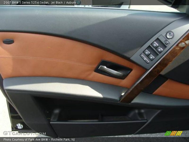 Jet Black / Auburn 2007 BMW 5 Series 525xi Sedan