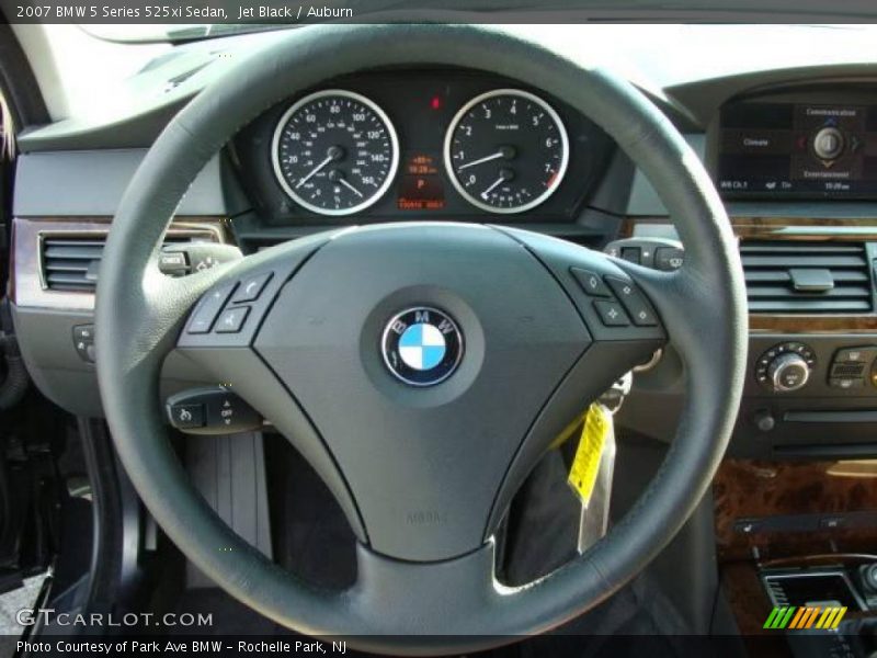 Jet Black / Auburn 2007 BMW 5 Series 525xi Sedan