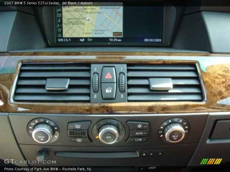 Jet Black / Auburn 2007 BMW 5 Series 525xi Sedan