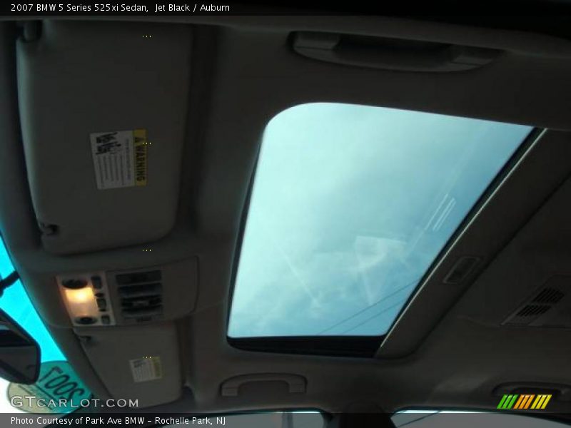 Jet Black / Auburn 2007 BMW 5 Series 525xi Sedan