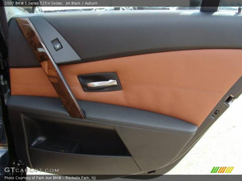Jet Black / Auburn 2007 BMW 5 Series 525xi Sedan