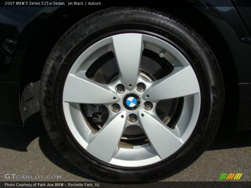 Jet Black / Auburn 2007 BMW 5 Series 525xi Sedan